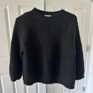 Ulla Johnson Black Ribbed Sweater